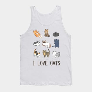 I Love Cats Tank Top